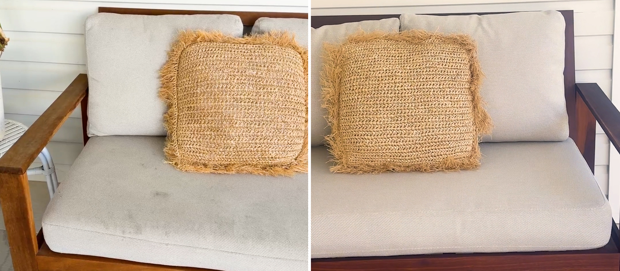 Using Tricleanium To Clean Outdoor Fabric Cushions